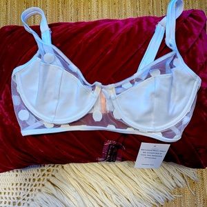 FLL Clementine dot mesh bra M